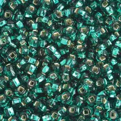 John Bead 6/0 Silver Lined Czech Glass Seed Beads, 500g Teal Green