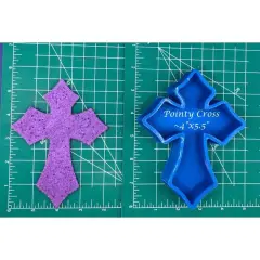 Pointy Cross Silicone Freshie Mold