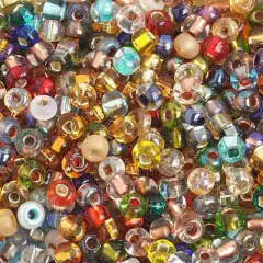 John Bead 6/0 Silver Lined Czech Glass Seed Beads, 500g Multi