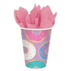 Donut Party Cups, 9 oz., 8pcs