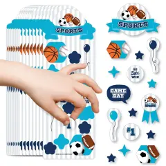 Big Dot of Happiness Go, Fight, Win - Sports - Birthday Party Favor Kids Stickers - 16 Sheets - 256 Stickers