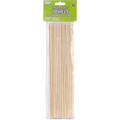 Krafty Kids Wood Craft Dowels 10"-Natural 1/8" 85/Pkg