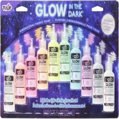 Tulip Dimensional Fabric Paint .75oz 10/Pkg-Glow