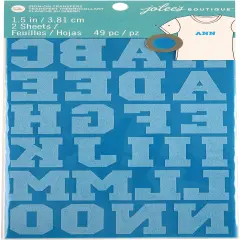 Jolee'sIron-On Letters 1.5"-Turquoise