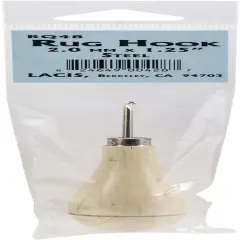 Lacis Primitive Rug Hook W/Wood Handle-Steel 2mmx1.25"