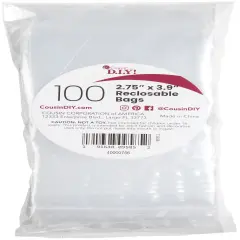 CousinDIY Reclosable Bags 100/Pkg-3"x4"