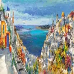 Santorini Poster Print byLuigi Florio - Item # VARPDX4LR3447