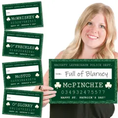Big Dot of Happiness St. Patrick's Day Party Mug Shots - Photo Booth Props Saint Paddy's Day Party Mug Shots - 20 Count