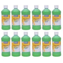 Little Masters&reg; Tempera Paint, Light Green, 16 oz., Pack of 12