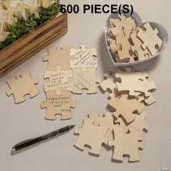 Blank Wood Puzzle Pieces 50 Pc.
