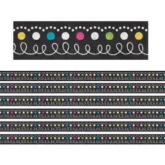 Chalkboard Brights Magnetic Strips, 12 Feet Per Pack, 6 Packs