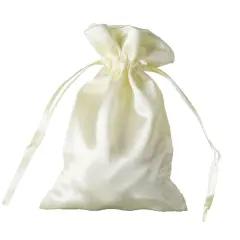 60 pcs 4x6 Satin Favor Drawstring Bags Yellow