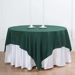 10Pcs Polyester Tablecloth 54 X 54 Inch Hunter green
