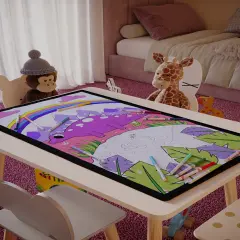 Easter Dinosaur Gift For Boys Coloring Rug Poster Markers Stegosaurus Placemat Coloring Poster Kids Activities Arts & Crafts Birthday Party