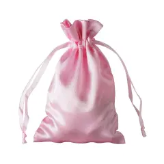 60 pcs 4x6 Satin Favor Drawstring Bags Pink
