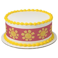 Sun Edible Cake Topper Image Strips