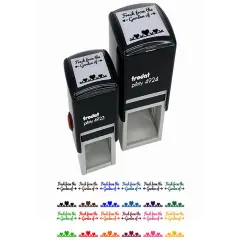 Fresh From The Garden Of with Hearts Self-Inking Rubber Stamp Ink Stamper Black
