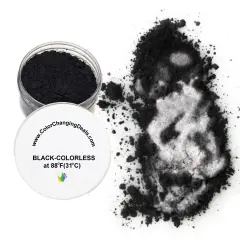Color Changing Powder Pigment Thermochromic Temperature Heat Sensitive Black-colorless 88&deg;f