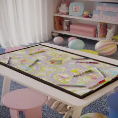 Magic Theme Fair Kid's Coloring Page Washable Rug Playroom Decor Birthday Theme Gift For Kids Gift For Toddler Preschool Kindergarten