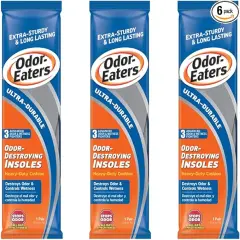 Odor Eaters&reg; - Insoles Ultra-Durable (3 Pack) | Ultimate Durability for Every Step | Fortify Your Footwear for Lasting Comfort