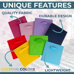 8 Pieces 11 inch cube storage bins , Multi Colored for Home, Kids Room, Nursery and Playroom, Closet and Toys Organization (colorful)