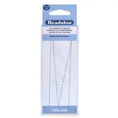 Beadalon Collapsible Eye Needles 5" 4/Pkg-Medium