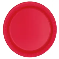 Ruby Red Solid Round 9" Dinner Plates, 8ct