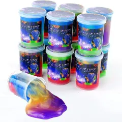 Marbled Starry Slime, 24 Pack Colorful Sludgy Gooey Fidget Kit for Sensory and Tactile Stimulation, Stress Relief, Prize, Party Favor, Educational Game - Kids, Boys, Girls 20Pack