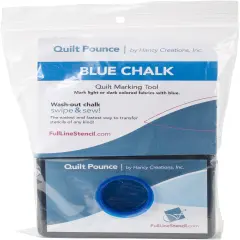 Hancy Quilt Pounce Pad W/Chalk Powder-4oz Blue