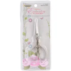 Sullivans Heirloom Embroidery Scissors 4"-Pewter Teardrop Handle