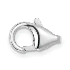 14K White Gold Lobster Clasp 11.9mm