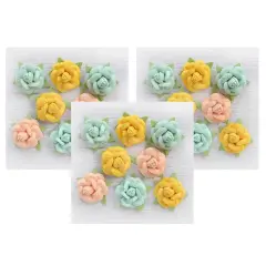 Pack of 3 - Little Birdie Angel Rose Paper Flowers 8/Pkg-Sunshine And Lemonade