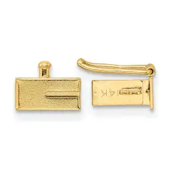 14K Gold Box Clasp 7.6mm