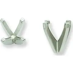 14K White Gold Tru-Seat 4 Prong Princess Setting 7mm