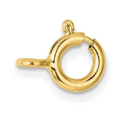14K Gold Spring Ring Clasp (5.00Mm To 7.00Mm)