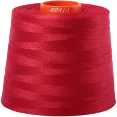 Aurifil 2250 - Red- Mako 50 Wt 100% Cotton Thread, 6,452 Yard Cone