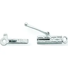 14K White Gold Barrel Clasp 8.3mm