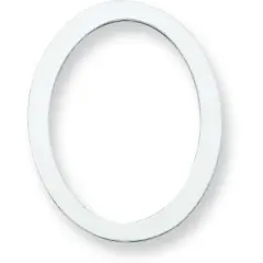 Sterling Silver Oval Stamping Disc