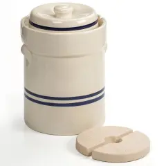 Ohio Stoneware 3 Gallon Fermentation/Preserving Crock Set - Great for Pickling and Sauerkraut!!