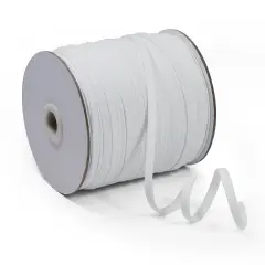 1/4" Ultra Soft Knit Elastic Band - 100 Yard Spool White