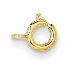 14K Gold Spring Ring Clasp YG1717