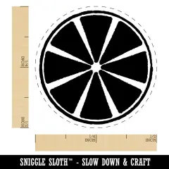 Citrus Lemon Orange Slice Sketch Self-Inking Rubber Stamp for Stamping Crafting Planners