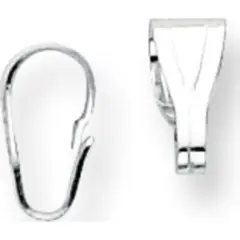 Sterling Silver 4.0mm Snap On Bail - Pack of 6