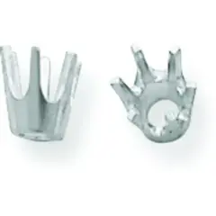 14K White Gold 6 Prong Round Low Base Setting 3.8mm