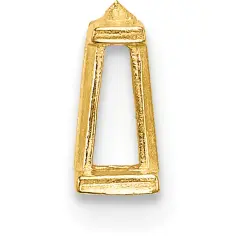 14K Gold Airline Tapered Baguette Setting 3.5mm