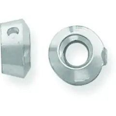 14K White Gold 1.25ct Round Bezel Pendant Setting