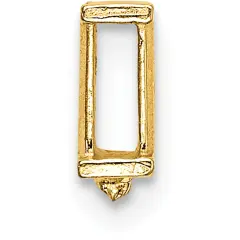 14K Gold Airline Straight Baguette Setting 1.8mm
