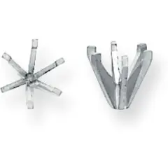 14K White Gold 6 Prong Round Low Setting 5.8mm