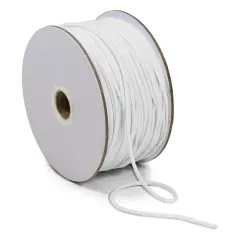 1/8" Soft Knit Elastic Cord - 100 Yard Spool White