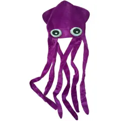 Novelty Purple Squid With Long Tentacles Party Hat Cap Costume Accessory
